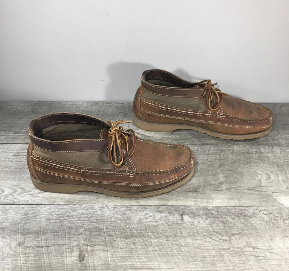 Men Red Wing 9184 Wabasha Copper Chukka Leather Work Soft Moc Toe Boots Size 8.5 - Image 1 of 4