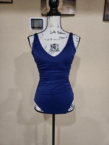 Talbot's & Miraclesuit Blockbuster einteiliger Badeanzug Marine Größe 8 - Bild 1 von 5