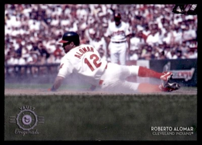 2016 TOPPS LEGACIES OF BASEBALL VAULT METALS PURPLE LOGO ROBERTO ALOMAR 16/50 - Image 1 of 2