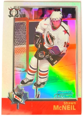 1998-99 Bowman Chrome CHL Hockey Refractor Shawn McNeil #71 Red Deer Rebels - Image 1 of 3