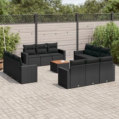 Vidaxl Gartenmöbel Sofa Garnitur Gartengarnitur Garten Sitzgruppe 13-tlg. Beige  - Bild 1 von 4