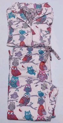 Pijama de flanela coruja 2-Nick and Nora 2XL (somente TOPS) aconchegante férias de inverno - Imagem 1 de 4