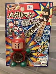 Bomberman Medalman set vintage Showa retro game character B-Daman Akabon Figure - Picture 1 of 1