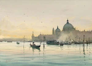 Home Art Wall Decor Venice Italy Oil painting Picture HD Printed on canvas - Picture 1 of 2