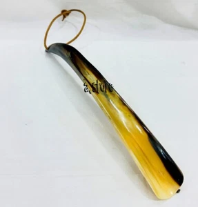 Cuerno de zapato de búfalo hecho a mano elegante Garden of Arts 6/7 pulgadas en color aparejado - Imagen 1 de 13