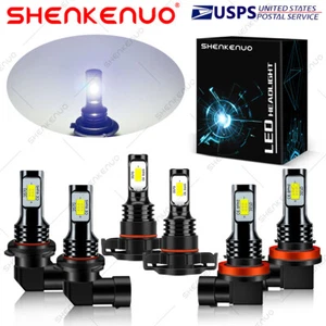 For Chevy Silverado 1500 2007-2015 6X 9005+H11+5202 LED Headlights Fog Bulbs HKB - Imagen 1 de 12