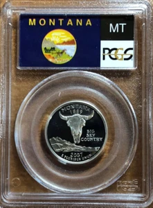 2007-S PCGS PR70DCAM Montana Silver Statehood Quarter - Deep Cameo - Picture 1 of 2