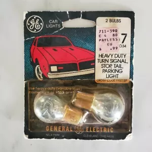 New General Electric Car Lights 2 Bulbs 1157/BP 2 BulbsTurn Signal Parking - Picture 1 of 2