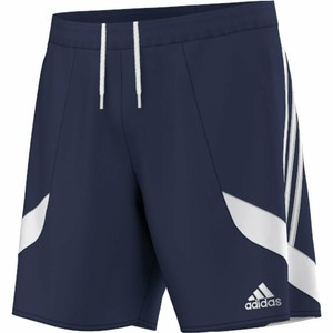 blue adidas football shorts