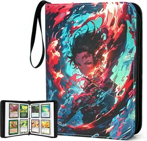 Raccoglitore Carte 400 Tasche per Carte Demon Slayer,Portatile Impermeabile Pezzo Unico Auto - Foto 1 di 11