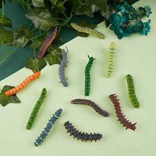 6pcs Mixed Simulated Crawling Worm Caterpillar Insect Educational Trick ToUL