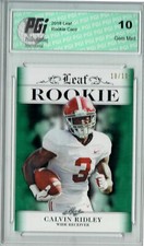 Calvin Ridley 2018 Leaf Exclusive #RA-05 Emerald SP 10 Made Rookie Card PGI 10