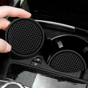 1x Universal Car Auto Cup Holder Anti-Slip Insert Coaster Black Car Accessories - Picture 1 of 16