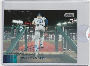 2020 topps stadium club box topper obgl gaven lux auto /10 dodgers - Bild 1 von 2