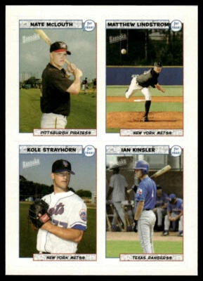 2005 Bazooka #55 Nate McLouth/ Ian Kinsler 4-on-1 Stickers - Image 1 of 2