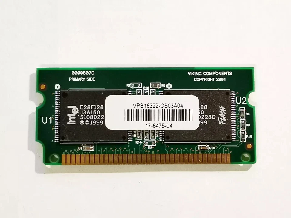 64MB VPB16322-CS03A04 Cisco SODIMM 72pin Flash RAM router memory P/N 17-6475-04 - Image 1 of 1