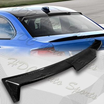 Alerón de techo trasero de fibra de carbono estilo V para BMW Serie 2 2014-2021 cupé F22 F87 Foto 1 de 4