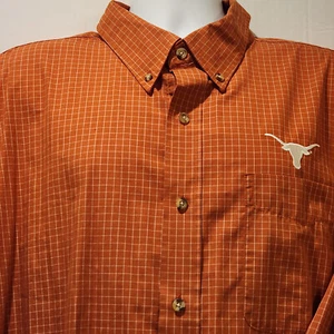 Antigua Herren Hemd XXL Texas Longhorns UT NCAA bestickt Langarm Oxford - Bild 1 von 19