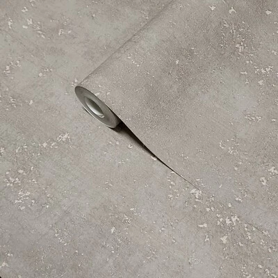 Matt driftwood taupe tan distressed worn out paint Textured modern Wallpaper 3D - Image 1 of 4