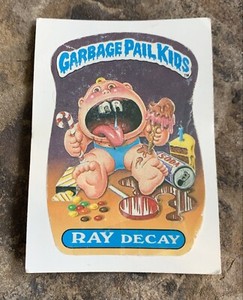 Garbage Pail Kids Ray Decay Trading Card. Rough condition 
