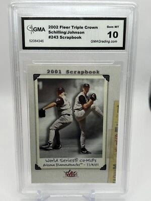 Fleer Triple Crown Diamondbacks #243 2002 Curt Schilling, Randy Johnson GMA10 GEMA Foto 1 de 2