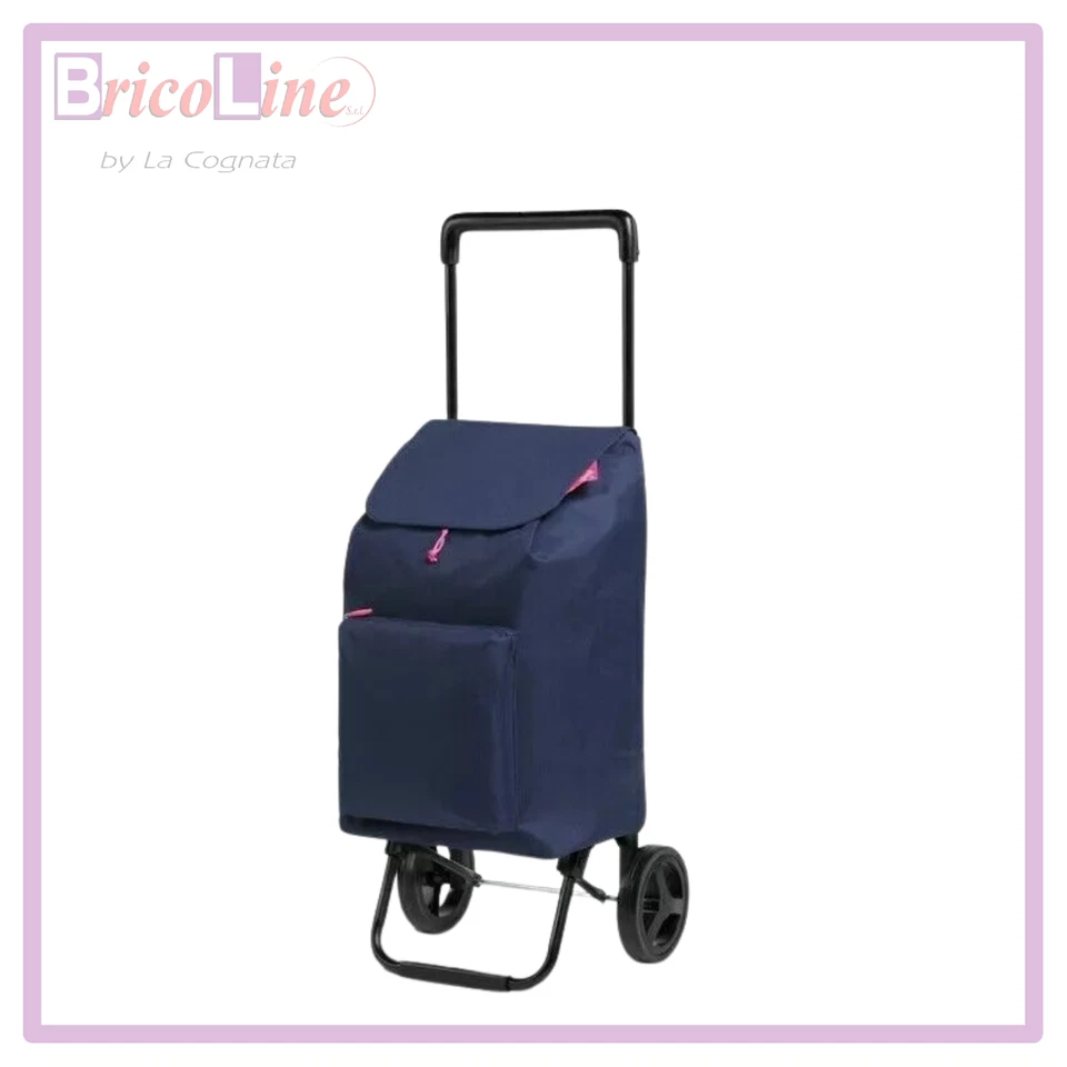 GIMI CARRELLO TROLLEY PORTA SPESA ARGO COMODO CON 2 RUOTE - Immagine 1 di 1