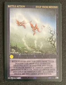 1994 Wyvern Battle Action CCG Help From Beyond Card #238 VG - Picture 1 of 2