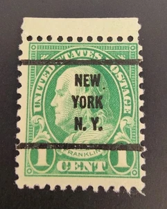 Scott #578 - 1 Cent Briefmarke Vintage Ben Franklin New York Aufdruck - Bild 1 von 2