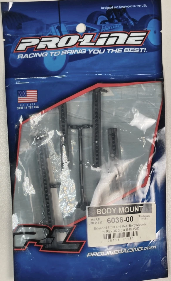 ProLine 6036-00 Extended Body Mounts Front & Rear Traxxas Revo 5314 - Image 1 of 1