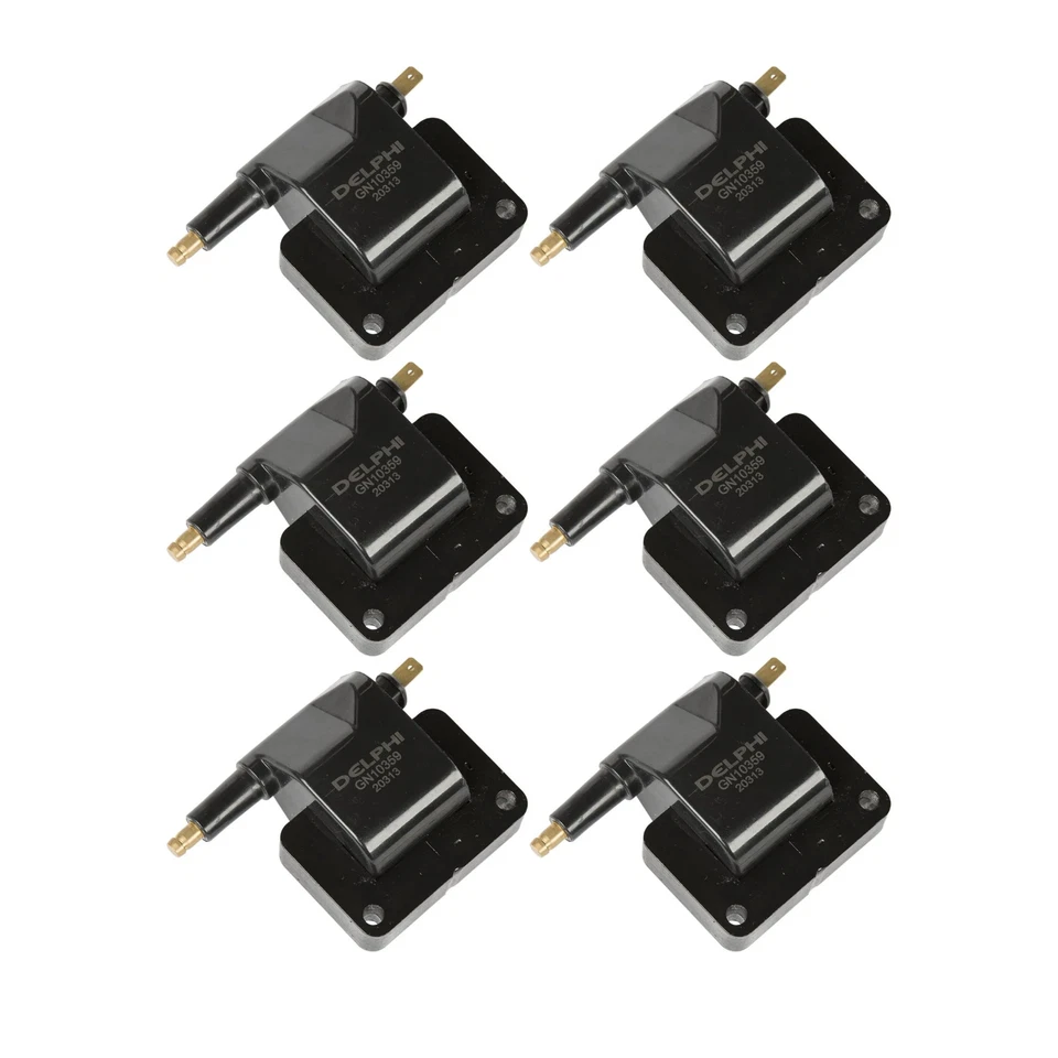 Set of 6 Delphi GN10359 Ignition Coil - Jeep Cherokee, Wrangler - Image 1 of 1