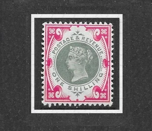 GB QV 1900 1 shilling green /carmine extremely fine MINT hinged SG 214 - Picture 1 of 1