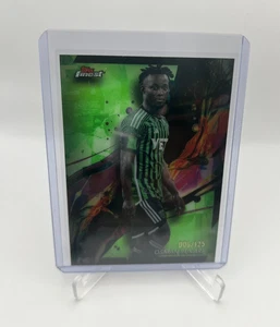 OSMAN BUKARI 6/125 NEON GREEN COMMON REFRACTOR 24 Topps Finest MLS AUSTIN FC #3 - Picture 1 of 2