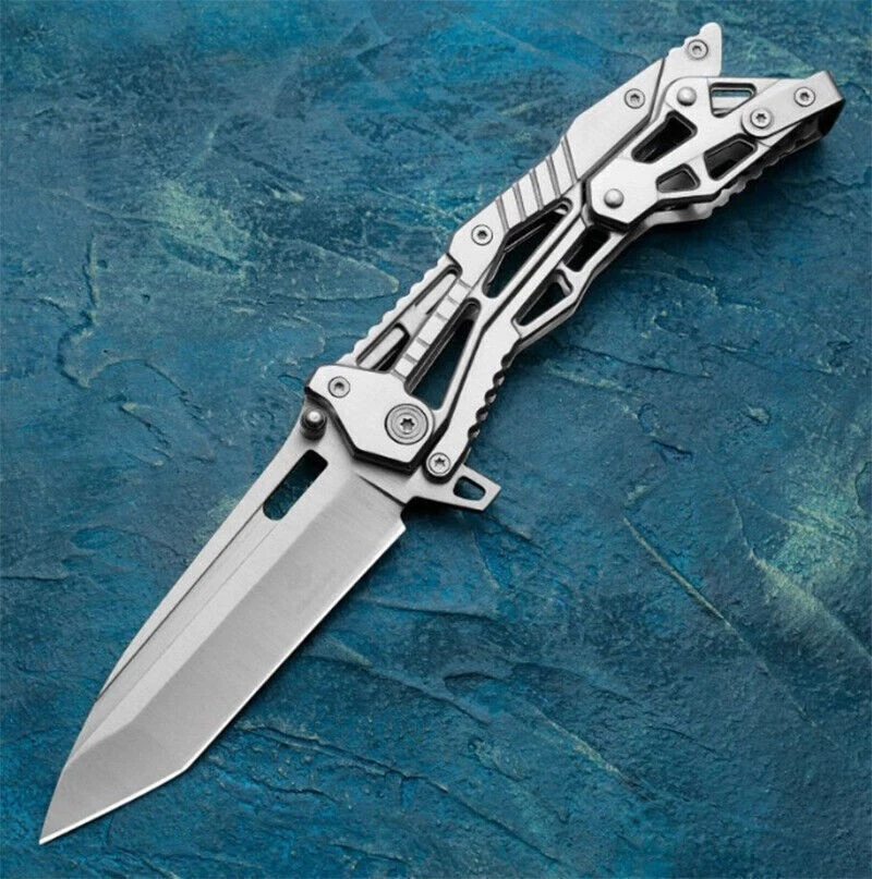 Tactical Pocket Knife Survival Spring Assist Knife Camping Combat Folding Knives - Image 1 of 4
