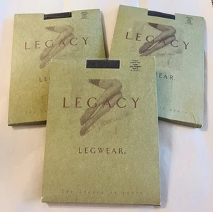 3 LEGACY LEGWEAR, Medias Top Control Microfibra, Negro, Marrón, Gris Talla E Nuevas - Imagen 1 de 5