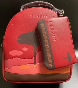 NWT! Loungefly Disney Star Wars BESPIN CONVERTIBLE MINI BACKPACK & POUCH SET - Picture 1 of 11