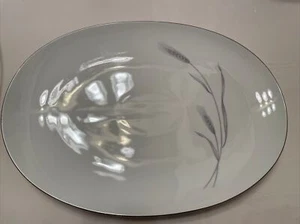Johann Haviland Piatto da portata ovale 13" grano argento bordo argento - Foto 1 di 6