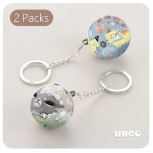 《Pintoo》3D Puzzle Keychain - Dogs Cats & Cat in the Bath Bundle (24pcs/each) - Picture 1 of 7