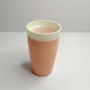 Vaso de plástico vintage Bolero Therm-O-Ware melocotón - Imagen 1 de 8