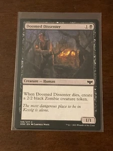 Magic the Gathering Innistrad Crimson Vow Doomed Dissenter - Picture 1 of 2