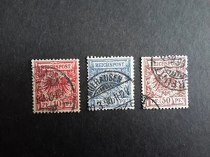 stamps Germany Reich 1881-89 10,20,50 Pf Crown & Eagle used - Picture 1 of 2