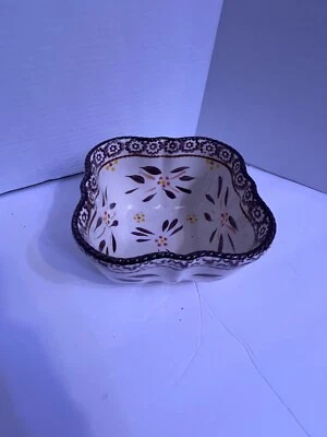 Temptations Old World Berenjena Cuenco 1.0 Cuarto Cuadrado con Tapa Foto 1 de 4