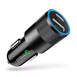 Car Charger For iPhone 12 Pro Max 11 XR XS Fast Charge 18W PD Type C USB Adapte