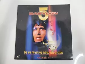 Babylon 5 Season 1 The War Prayer / And The Sky Full Of Stars Laserdisc - Imagen 1 de 5