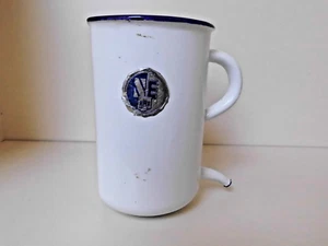 altes Einlaufgerät Irrigator Emaille Topf mit Auslauf wie neu, unbenutzt - Bild 1 von 5