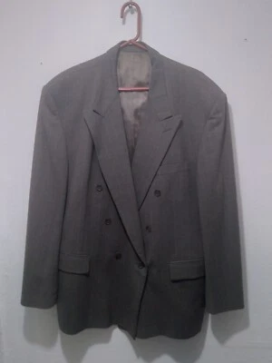 Moda Tallia Creazoni Suit Brown Pinstripe Wool 2pc. - Image 1 of 4