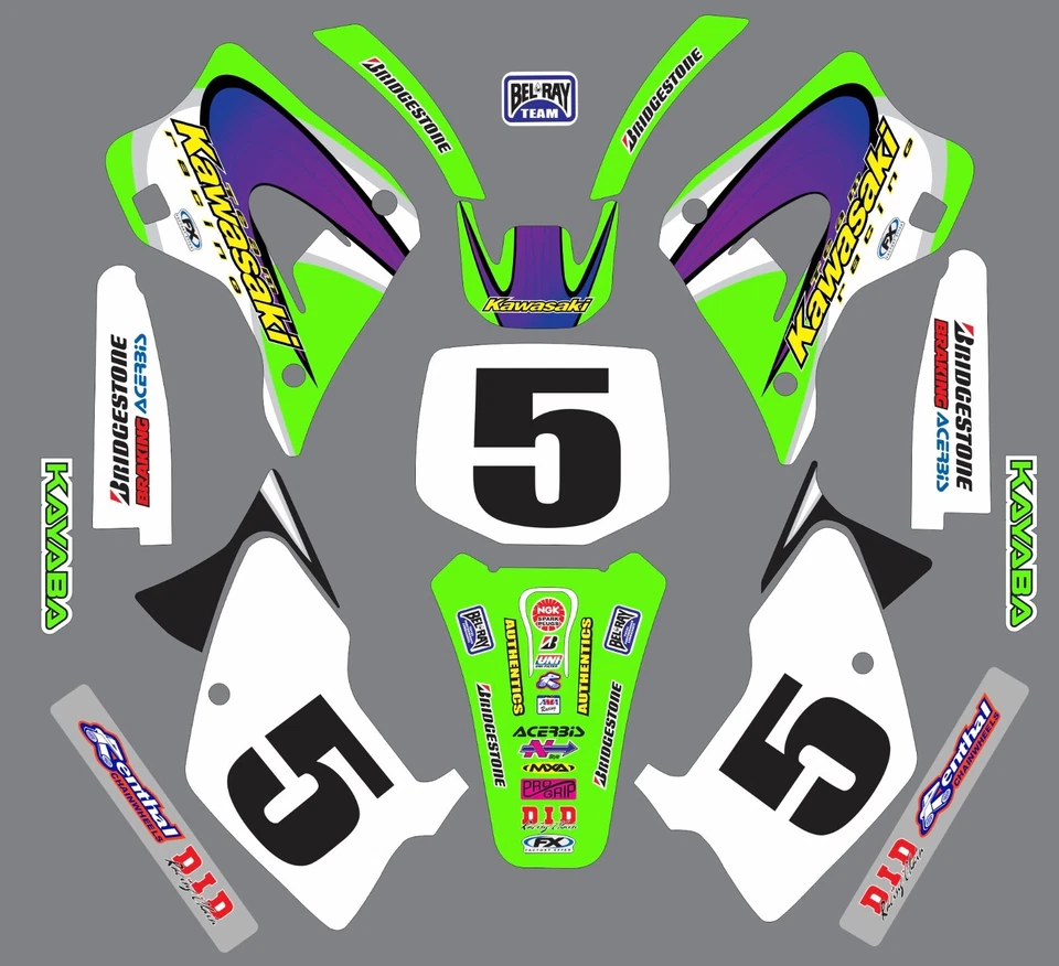 Calcomanías gráficas para Kawasaki KX125 KX250 KX 250 KX 125 1994-1998 Foto 1 de 1