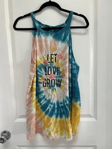 Torrid Plus Let Love Grow Halter Style Sleeveless Tie-Dye Top Size 2 - Picture 1 of 8