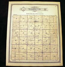 Washington Township 1914 Plat Map Carroll County Missouri 14½" x 17½" 