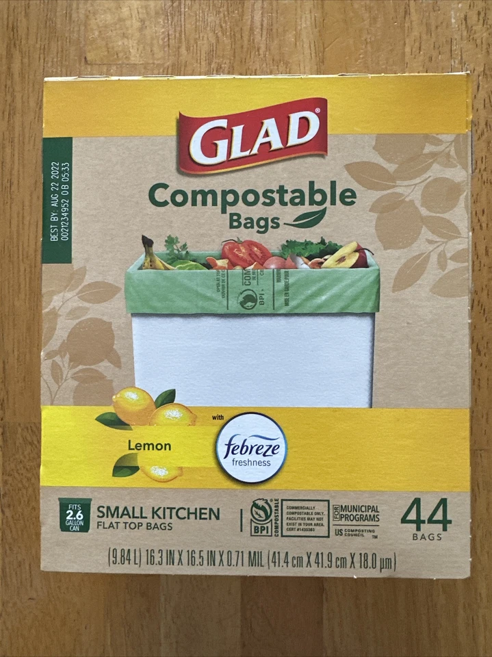 Glad Trash Bags 2.6 Gallon 100% Compostable Bags - Image 1 of 3