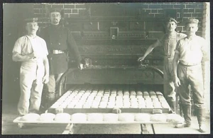 Germany c.1915 German Troops Making Bread Postcard - Picture 1 of 1